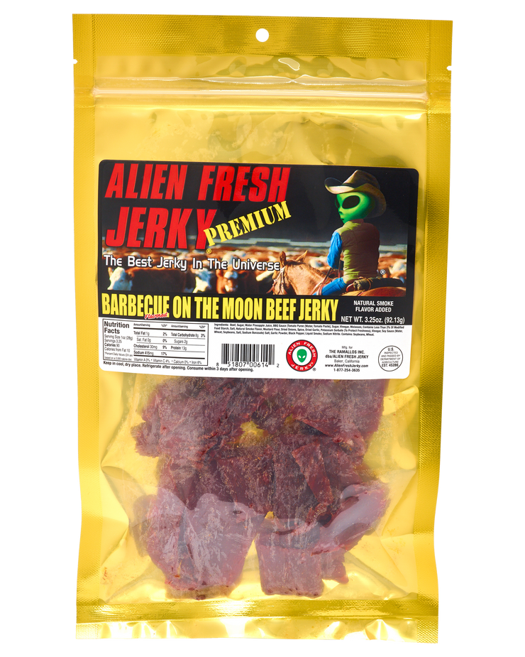 Alien Fresh Jerky BBQ On The Moon Beef Jerky in Baker, CA